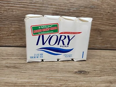 Vintage 1990 4 Pack Unopened Ivory Bar Soap 4.5 Oz Each 18 Oz Total. New! • $18.99