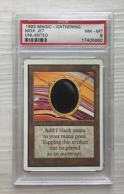 Mox Jet Unlimited MTG PSA 8 Power Nine Magic The Gathering Reserved List • $5750