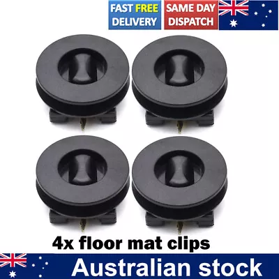 X4 Floor Mat Clips Carpet Fixing Retainer Hook For VW Toyota Renault Universal & • $10.99