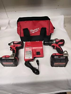 Milwaukee 2893-22CX M18 18-Volt 2-Tool 3-Speed Drill And Impact Driver Combo Kit • $219.95