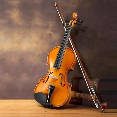 Full Size 4/4 Violin Set With Bow & Hard Case For Adults Beginners Students. • $68.99