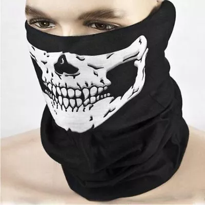 Reusable Virus Face Cover Mask Washable Mouth Dust Masks Protection Skull Snood • £3.95