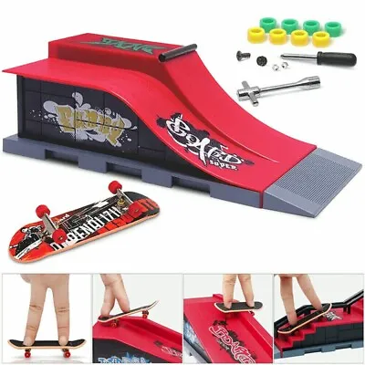 Skate Park Ramp For Tech Deck Fingerboard Finger Board Ultimate Park Toys Gift • $15.98