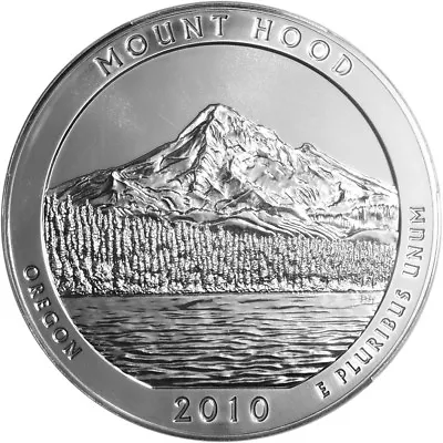 2010 5 Oz  Mount Hood National Forest  Silver - United States Mint • $335