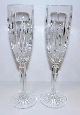 Stunning Pair Of Mikasa Crystal Old Dublin 8 7/8  Champagne Flutes • $31.49