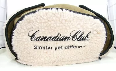 Canadian Club. Winter Fleece Hat. Fold Down Ear Protection. • $29.95