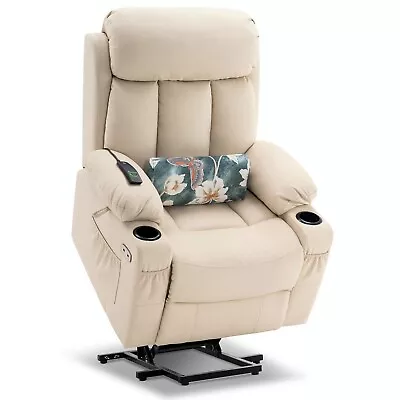 MCombo Large Electric Power Lift Recliner Chair USB Ports Faux Leather 7426 • $619.90