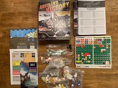 Compass Games Absolute Victory World Conflict 1939-1945 Game Unpunched • $90