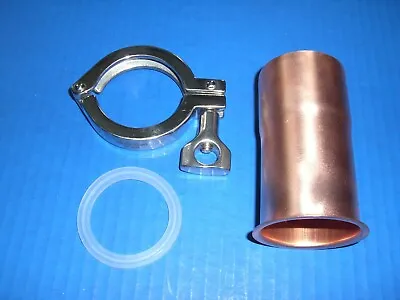 Keg Easy Moonshine Copper Still 2  Pipe Column Adapter Tri Clamp Alcohol  • $39.95