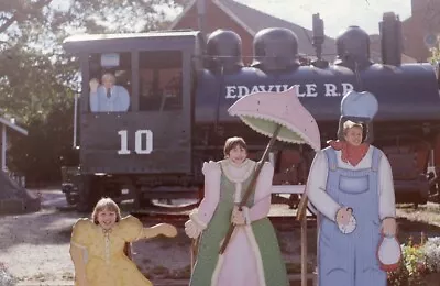 EDAVILLE Railroad Train Steam Locomotive Family Cutouts Original Photo Slide • $3.99