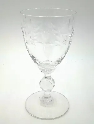 Vtg Fostoria Wheat Etched Crystal Sherry Glass Stemware 4.5  • $21