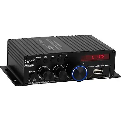 Lepai LP-2020BT Bluetooth Hi-Fi Audio Mini Class D Stereo Amplifier FM Media Wit • $41.93