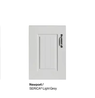 SERICA Newport Kitchen Cabinet Door ALL SIZES 715mm Light Grey Shaker • £7.20