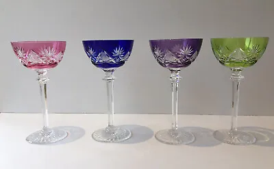 Val St Lambert  Cocktail Glasses - Bernkastel Cut • £300