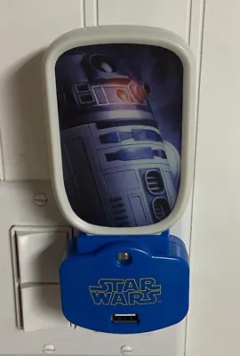 Star Wars R2D2 Night Light With USB Charging Works GREAT - Tested • $12.99