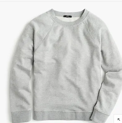 J. Crew Cotton Crewneck Sweatshirt Small Light Heather Grey • $19.99