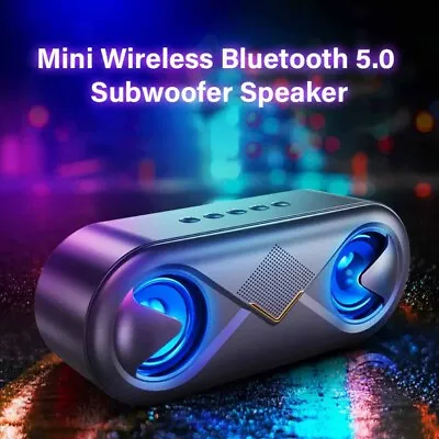 High Bass Ultra Loud Bluetooth Speakers Portable Wireless Speaker Outdoor • £14.69