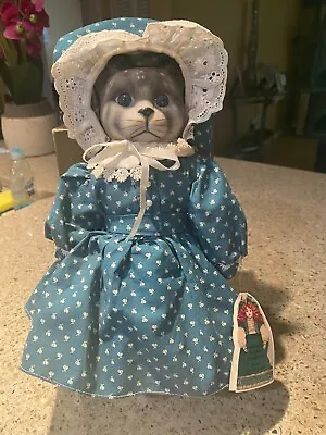 Victoria Ashlea Musical Cat Doll Wind Up Porcelain Doll Cat W/Tags Collectable • $39.99