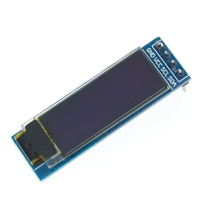 Blue 0.91 Inch 128x32 IIC I2C OLED LCD Display Module 3.3v 5v  Arduino -UK • £4.90