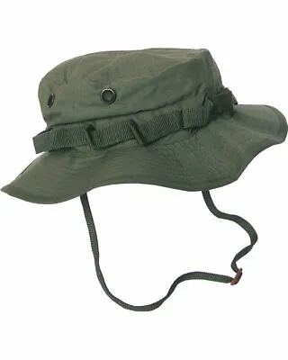 Kombat US Army GI Style Boonie Bush Jungle Sun Hat Military Pattern  Olive Green • £7.99