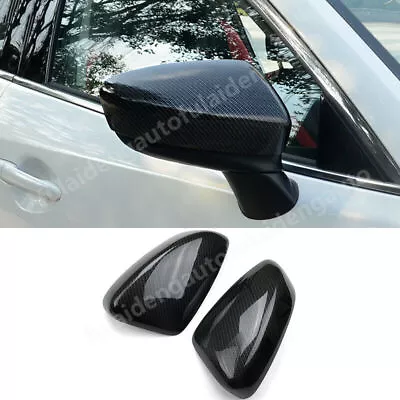 For Mazda 6 Atenza 14-2017 Carbon Fiber Exterior Side Mirror Molding Cover Trims • $36.79