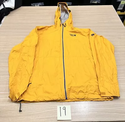 Mountain Hardwear Dry Q Yellow Men’s Rain Shell Jacket - Large • $24.99