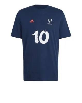 Lionel Messi T-Shirt Adidas Football CNY Graphic Tee Navy Men's Size XL New • $29.99