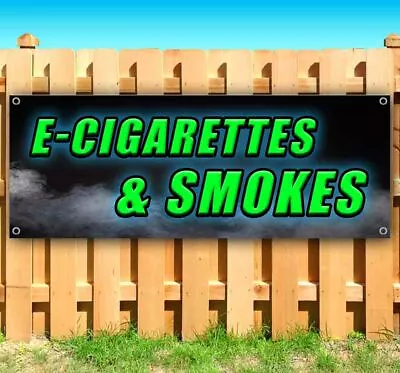 E-CIG & SMOKES Advertising Vinyl Banner Flag Sign Many Sizes VAPE THC • $25.69