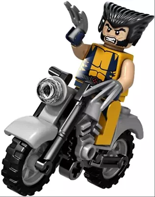 LEGO Super Heroes X-Men Wolverine Minifigure W/ Claws With Motorcycle 6866 New • $81.61