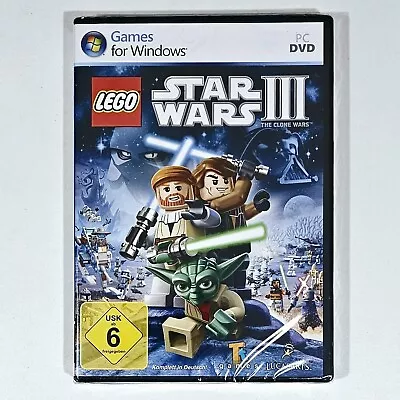 Lucasarts Oc Dvd-Rom Lego Star Wars III The Clone Wars Dt. New! Sealed Boxed • $5.27