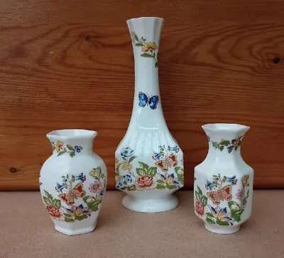 £5 • Buy Aynsley-cottage Garden- Small Set Of 3 Bud Vases