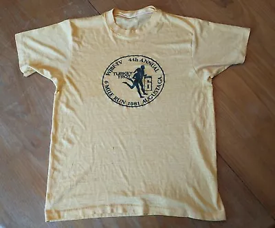 Vintage Thin Thrashed 1981 Running T Shirt • $30