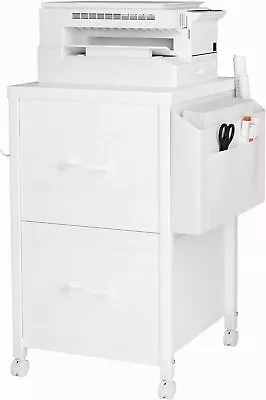 ROSONG File Cabinet 2 Drawer On Wheels For Home Office Two Drawer Small White F • $140