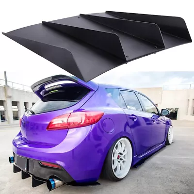 For Mazda MazdaSpeed3 2003-2022 Rear Diffuser 4 Fins Bumper Splitter Spoiler Lip • $57.11