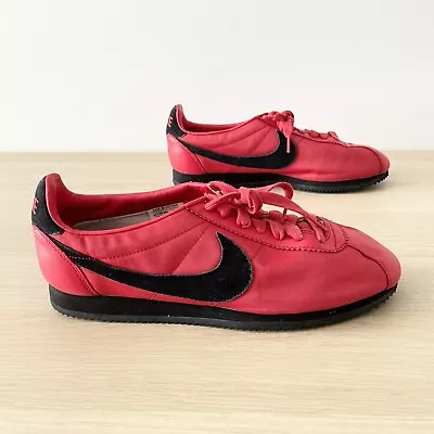 Nike Cortez Custom Nike ID Red Canvas Men’s Casual Sneakers Size 12.5 US Shoes • $59.95