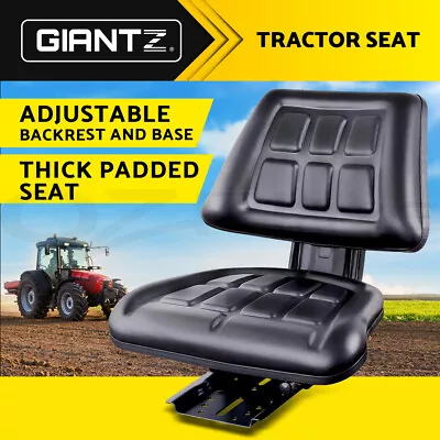 $102.95 • Buy Giantz Tractor Seat Forklift Excavator Truck Universal Replacement Chair