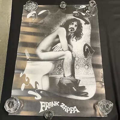 FRANK ZAPPA  Sitting On Toilet Vintage Poster P13 • $35