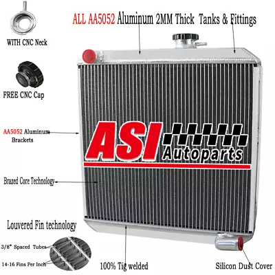 4-ROW Aluminum Radiator For Land Rover Series 2A & 3 Petrol Diesel+186 Holden MT • $259