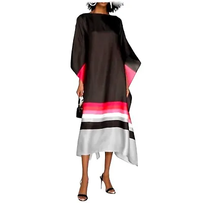 New Silk Mix Kaftan/ Resort Beach Wear  Caftan Women Maxi Dress Free Size 10-18 • $55