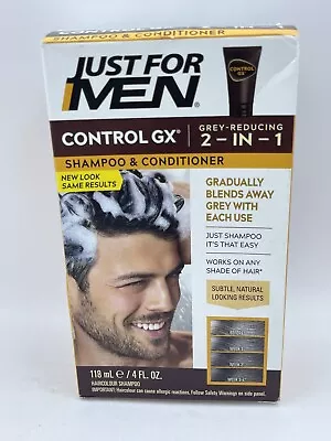 Just For Men Control GX Grey Reducing 2 In 1 Shampoo And Conditioner Gradually • $12