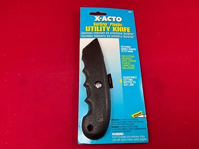 X-ACTO 3272 Surgrip RETRACTABLE BLADE UTILITY KNIFE Plastic Handle Vintage NOS • $15.95