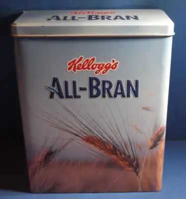Kellogg's All-bran Advertisign Tin Box Empty 2006 Issued Distributed In Greece • £14.45
