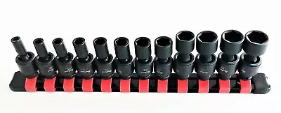 12pc Proto Blackhawk 1/4  Impact Universal Swivel Flex Socket Set METRIC U-1456S • $79.99