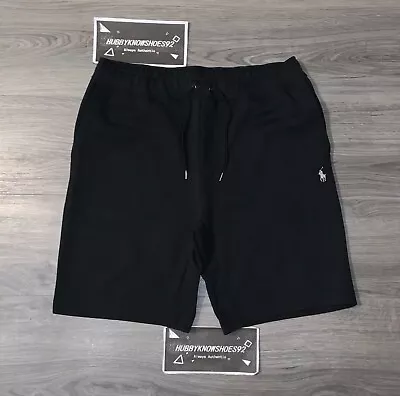 POLO RALPH LAUREN Men's Black Double Knit Tech Sweat Shorts NWOT • $49.97