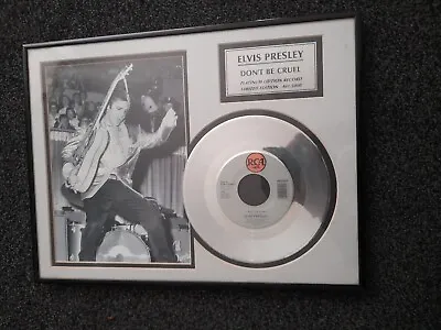 £29.95 • Buy Elvis 'DON'T BE CRUEL'  Platinum Disc Limited Edition Presentation Frame