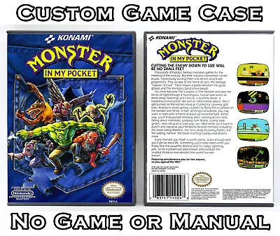 Monster In My Pocket - Nintendo NES Custom Case *NO GAME* • $10.99