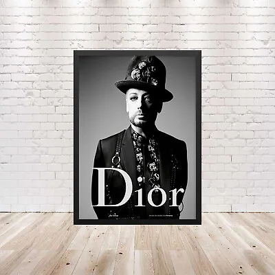 £1.87 • Buy Boy George Dior Poster Wall Art Maxi Print New Fashion Art
