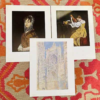 £21.30 • Buy VTG Natl Gallery Of Art Prints Money Ruben Cathedral Goya Senora Orazio The Lute