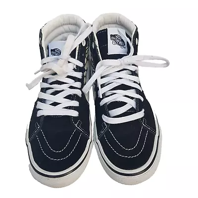 Vans  Off The Wall World Skate Hi Top Shoes Black White Mens US SZ 6 SK8 • $69