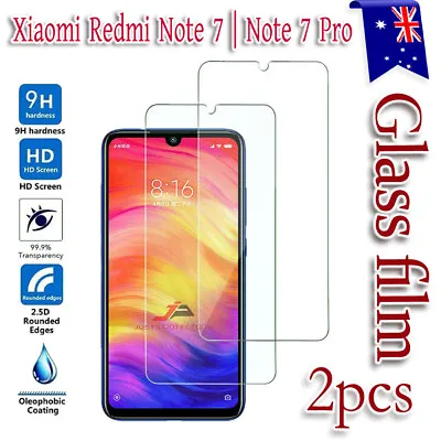 $5.99 • Buy 2x Xiaomi Redmi Note 7 8 Note 7 8 Pro Tempered Glass LCD Screen Protector Guard